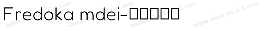 Fredoka mdei字体转换